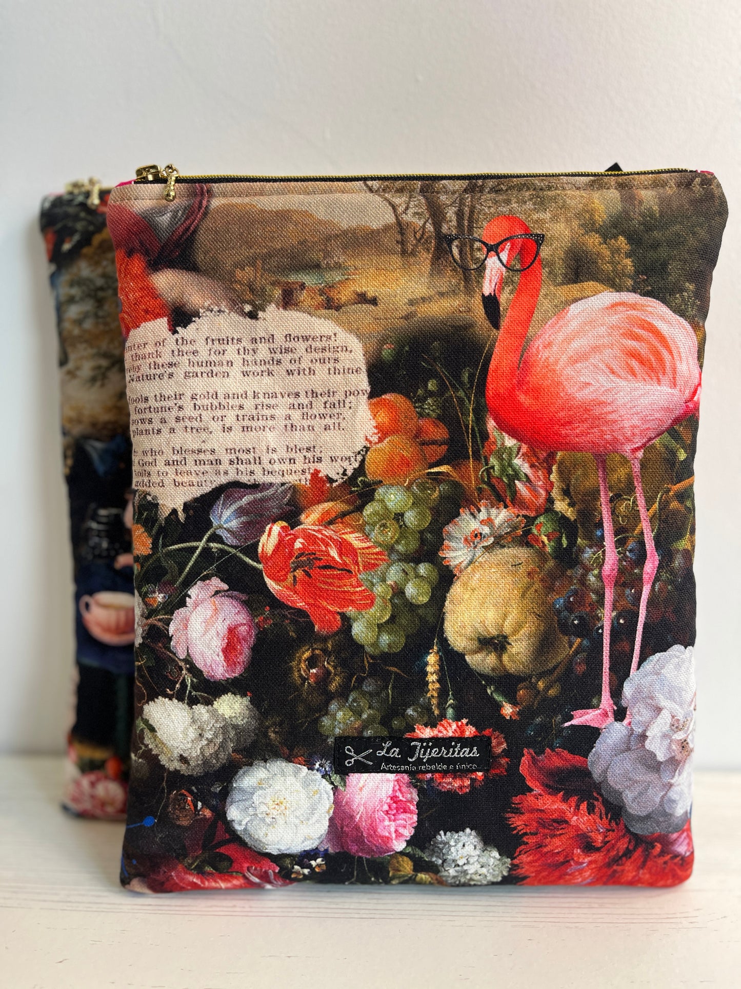 Funda libro Pink Art Flamenco