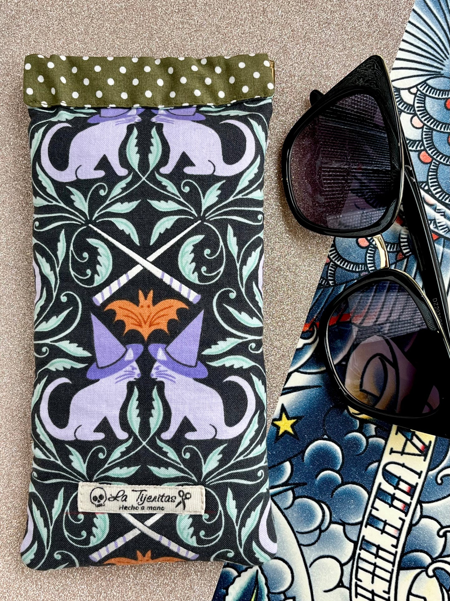 Funda gafas gatos brujos