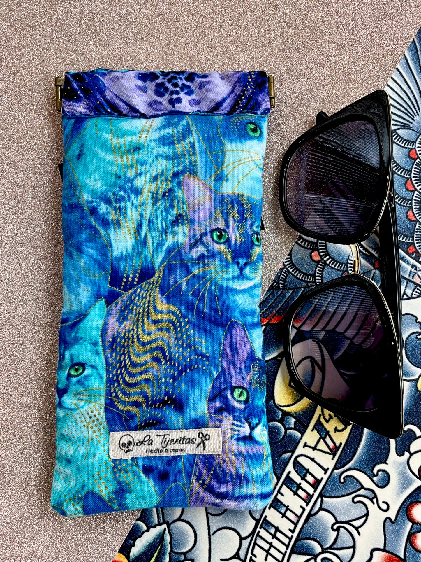 Funda gafas Gatos psicodélicos