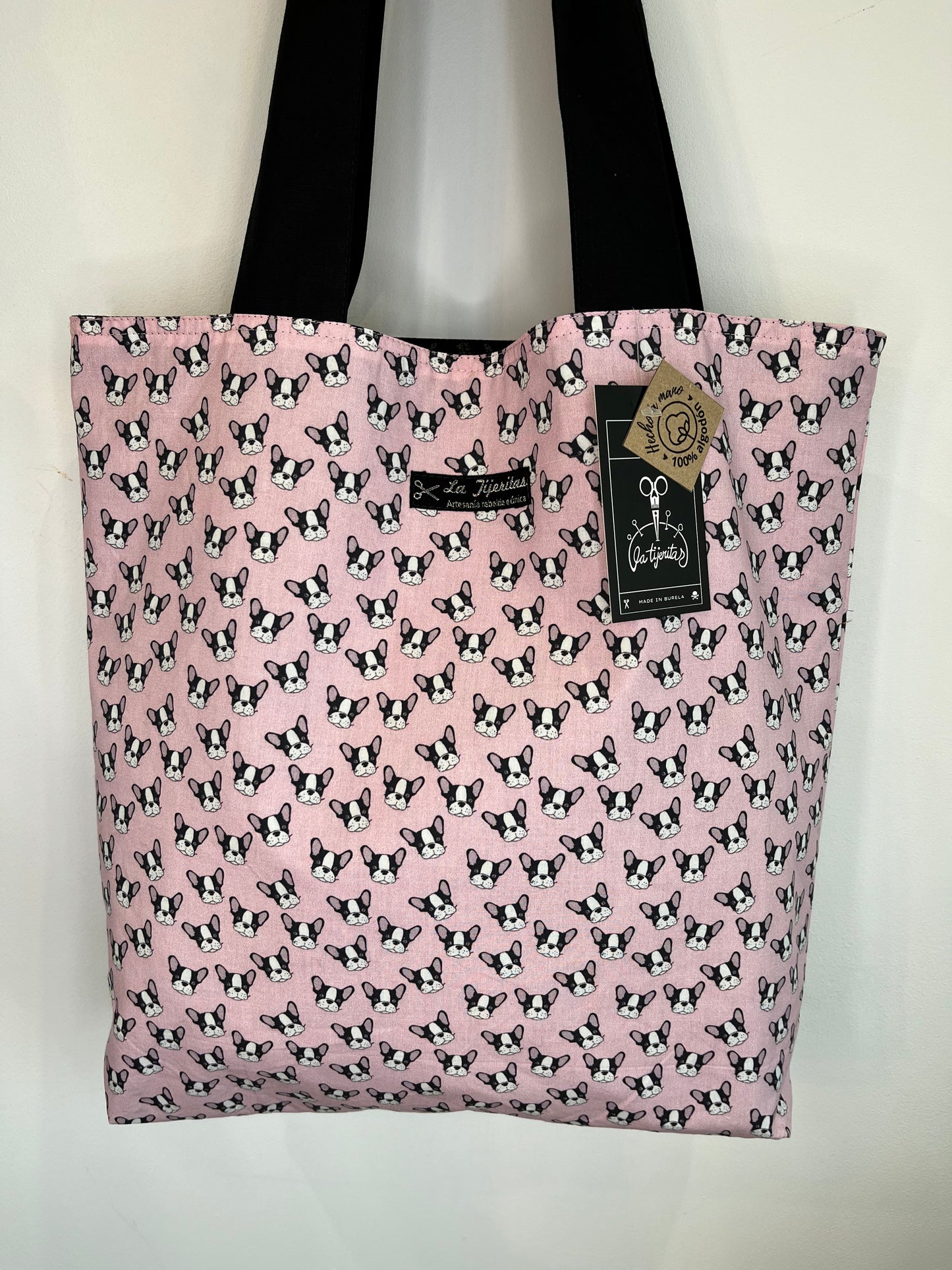 Tote bag perritos Bull Dog