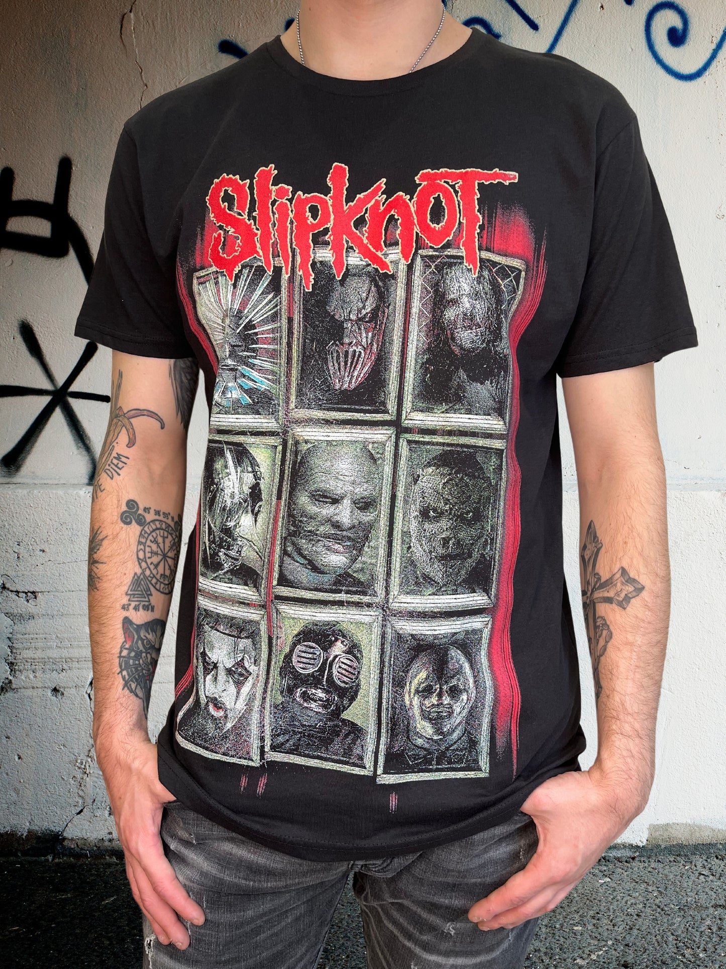 Camiseta Slipknot máscaras