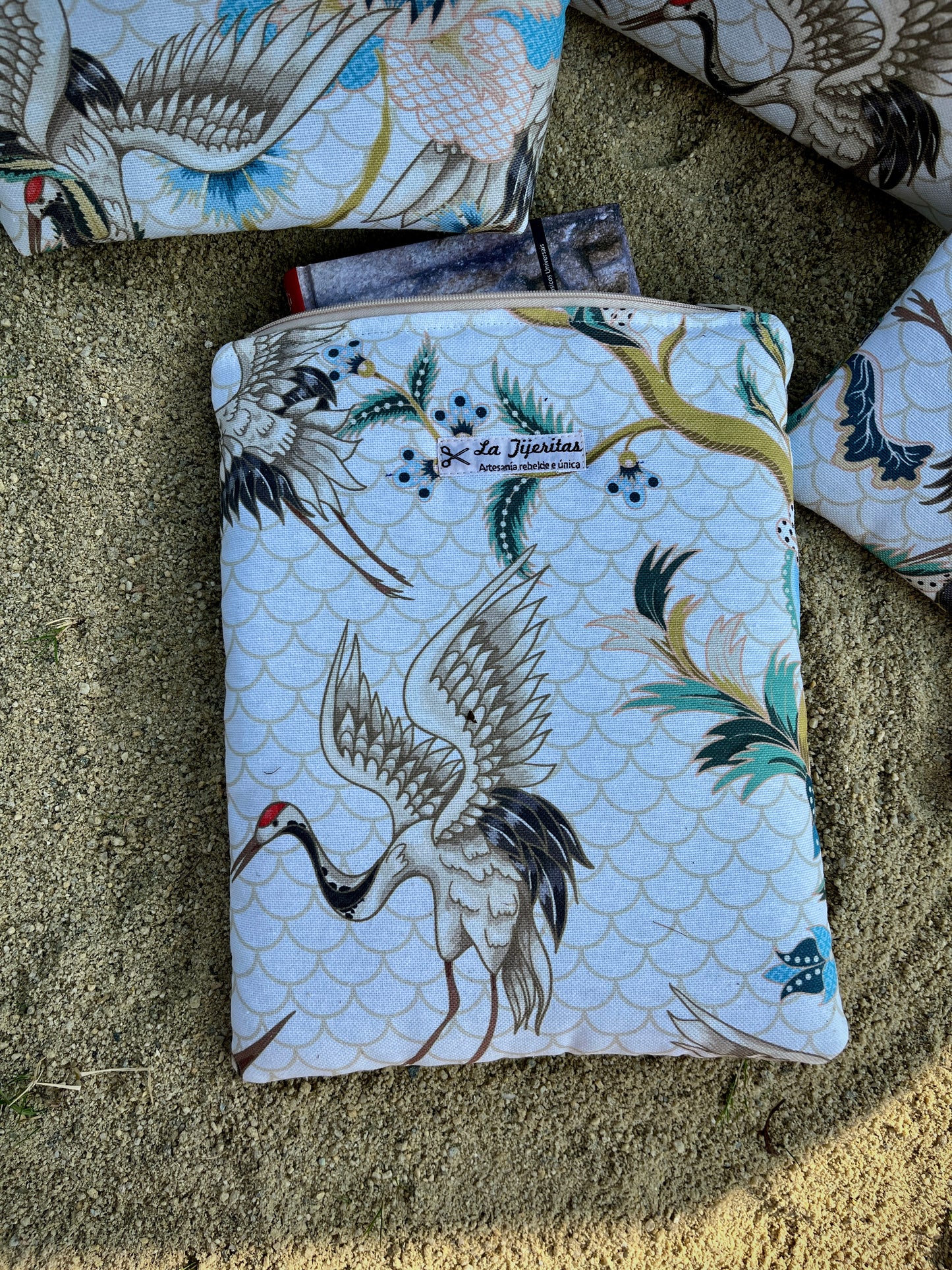 Funda libro grullas Tsuru