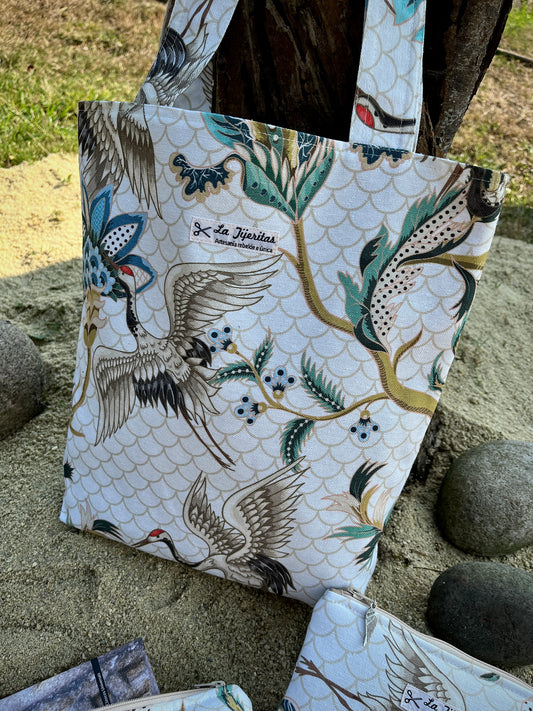 Tote bag grullas Tsuru