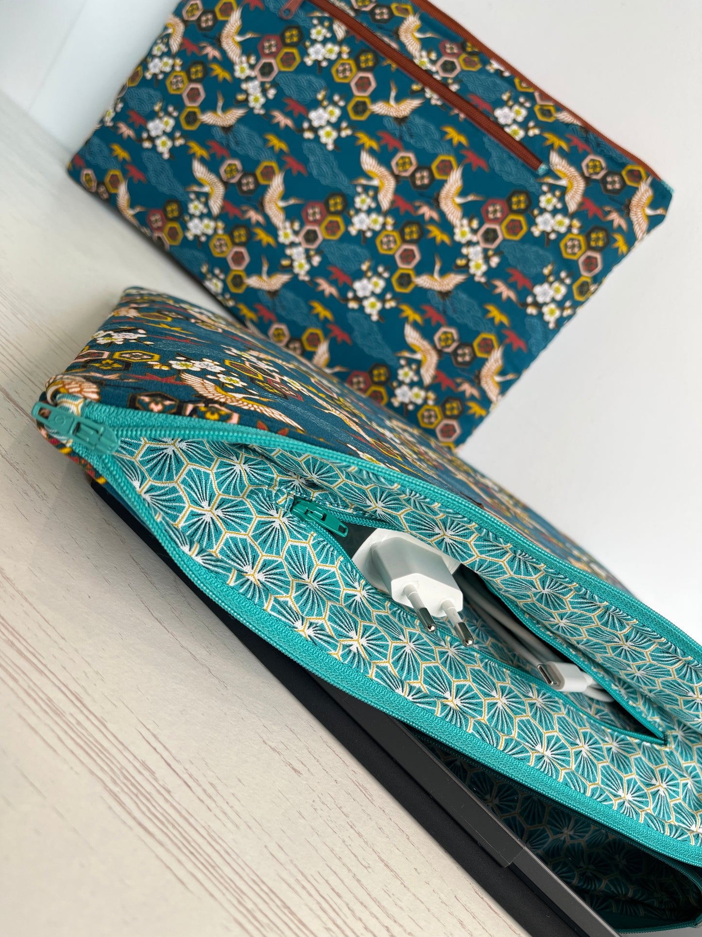 Funda tablet garzas japonesas