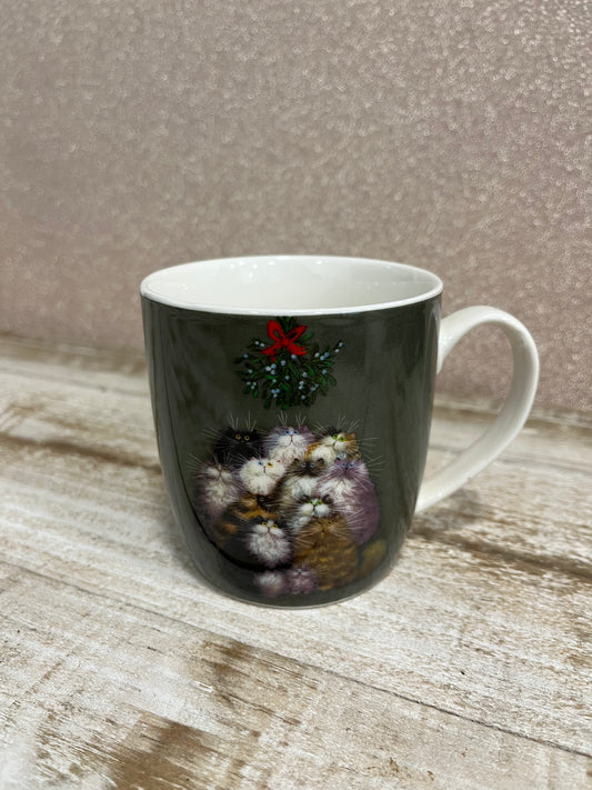 Taza gatitos navideños