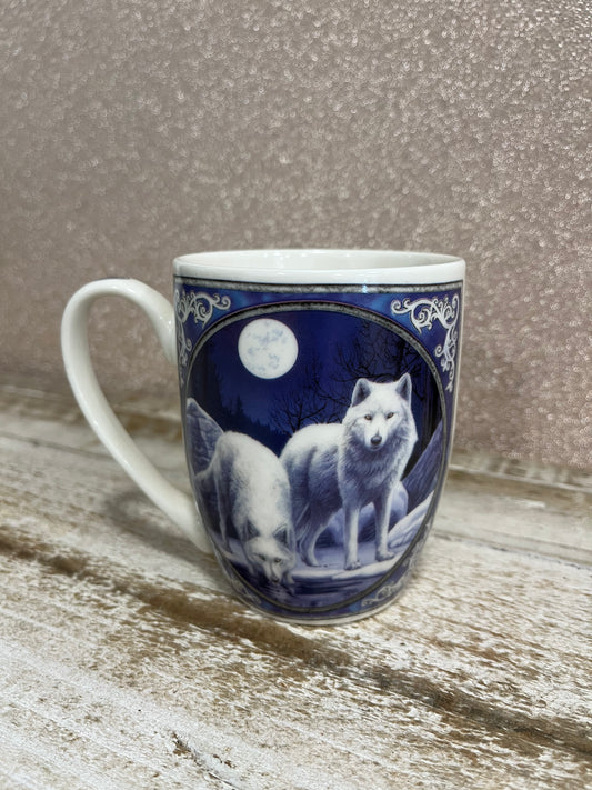 Taza lobos blancos