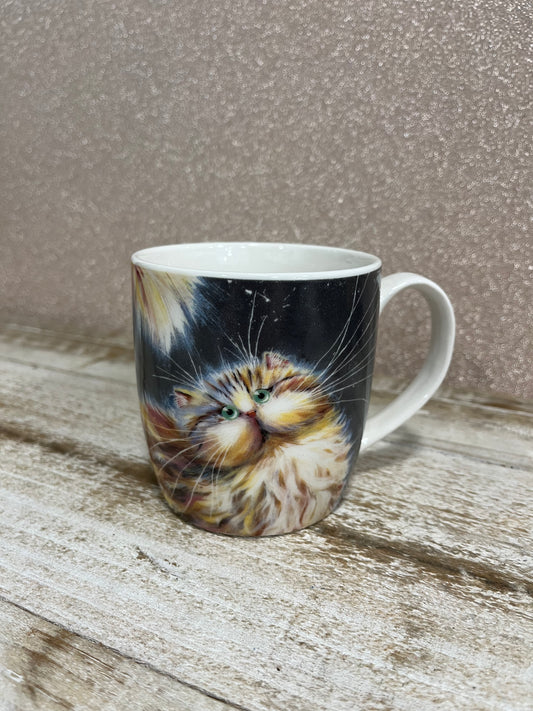 Taza gato naranja